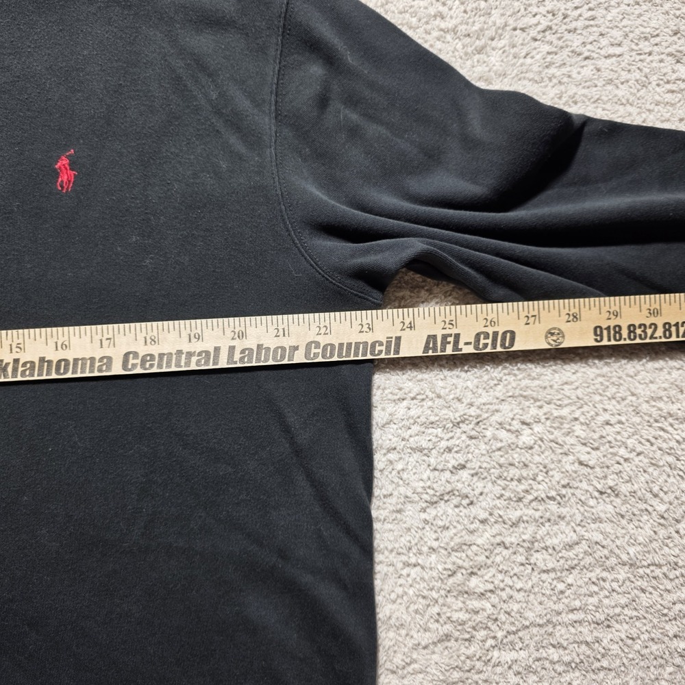 Vintage Polo Ralph Lauren Black Knit Turtleneck 100% Cotton Long Sleeve Top M - Picture 4 of 10